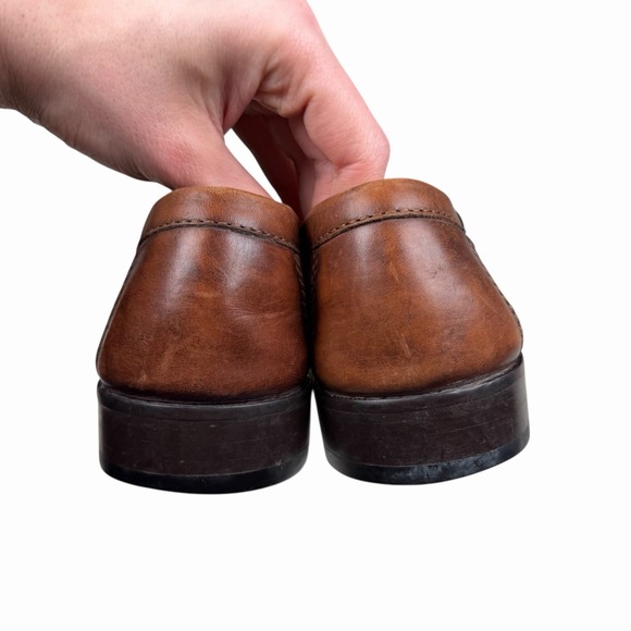 Franco Cuadra Shoes Mens Size 27.5 Brown Leather Loafers Slip‎ On Shoes main image 7